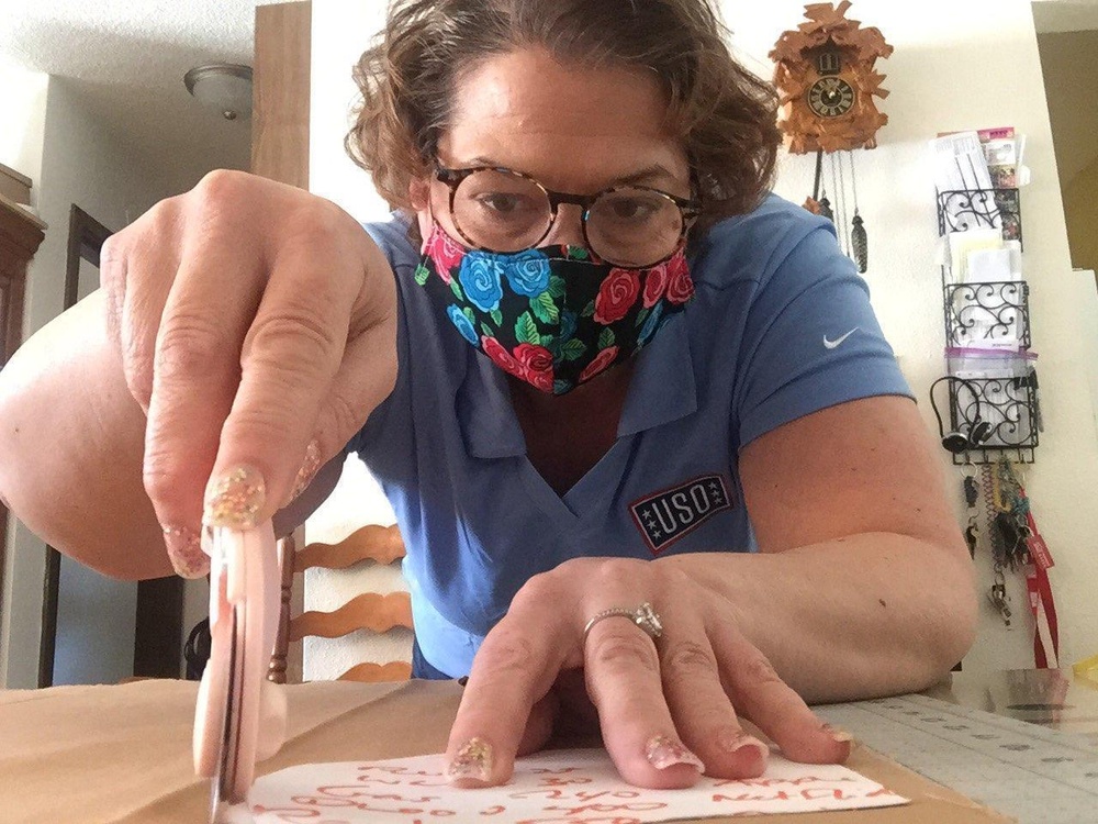USO Wisconsin provides masks for Fort McCoy DES training operations