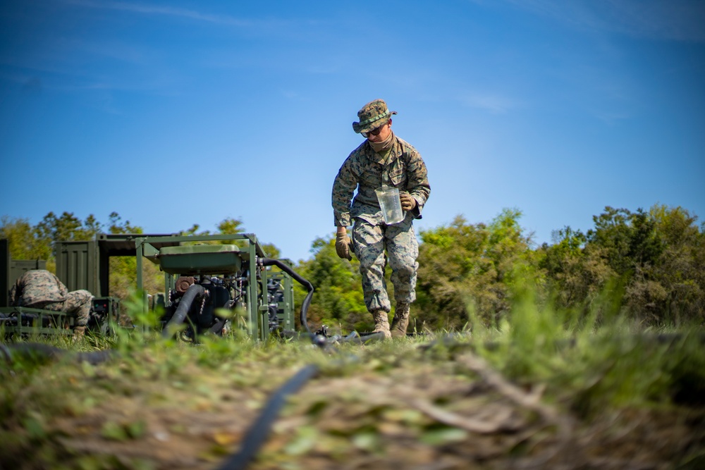 Task force Marines train to purify water prior to Latin America deployment
