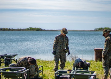 Task force Marines train to purify water prior to Latin America deployment
