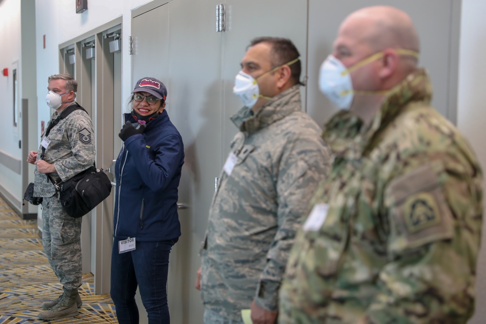 FEMA and Michigan State Representatives visit the TCF Center