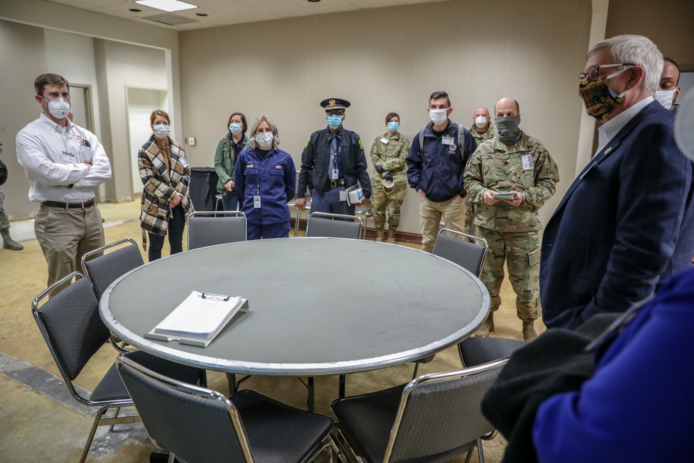 FEMA and Michigan State Representatives visit the TCF Center