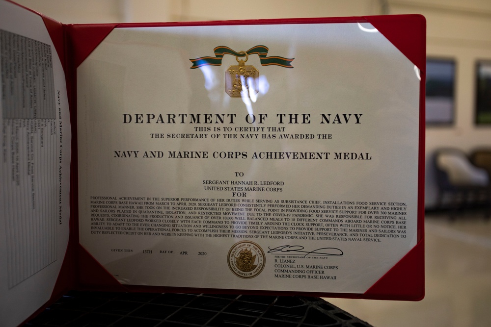 MCBH Marines receive Impact Awards