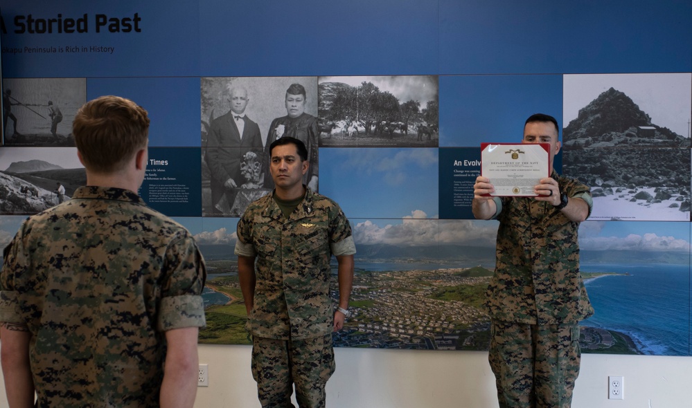 MCBH Marines receive Impact Awards