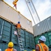 Sailors and Marines Offload EMF From USNS DAHL