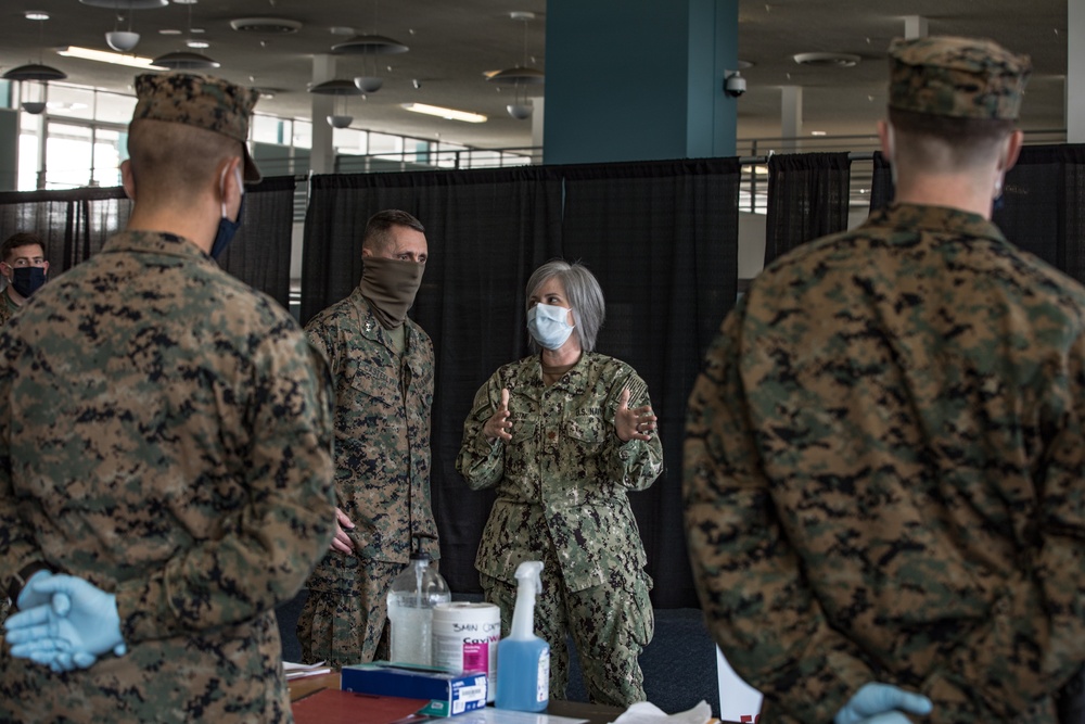 1st Marine Division Leaders Visit USNS Mercy