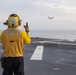 USS America (LHA 6) conducts flight operations April 14, 2020