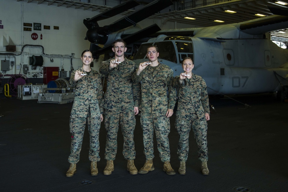 CLB-31 Marines earn naval surface warfare qualification aboard USS America