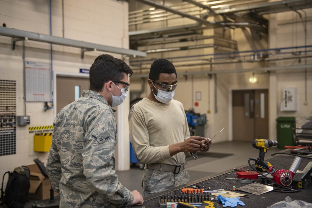 100th MXS sheet metal shop keeps the mission driving forward