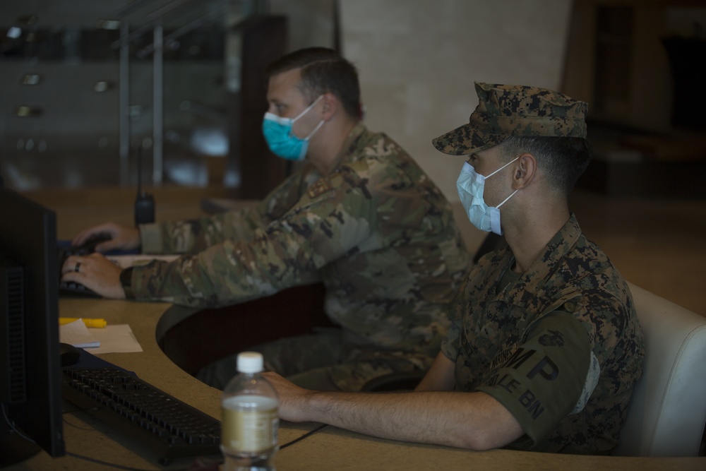 3rd Law Enforcement Battalion Marines provide quarantine management