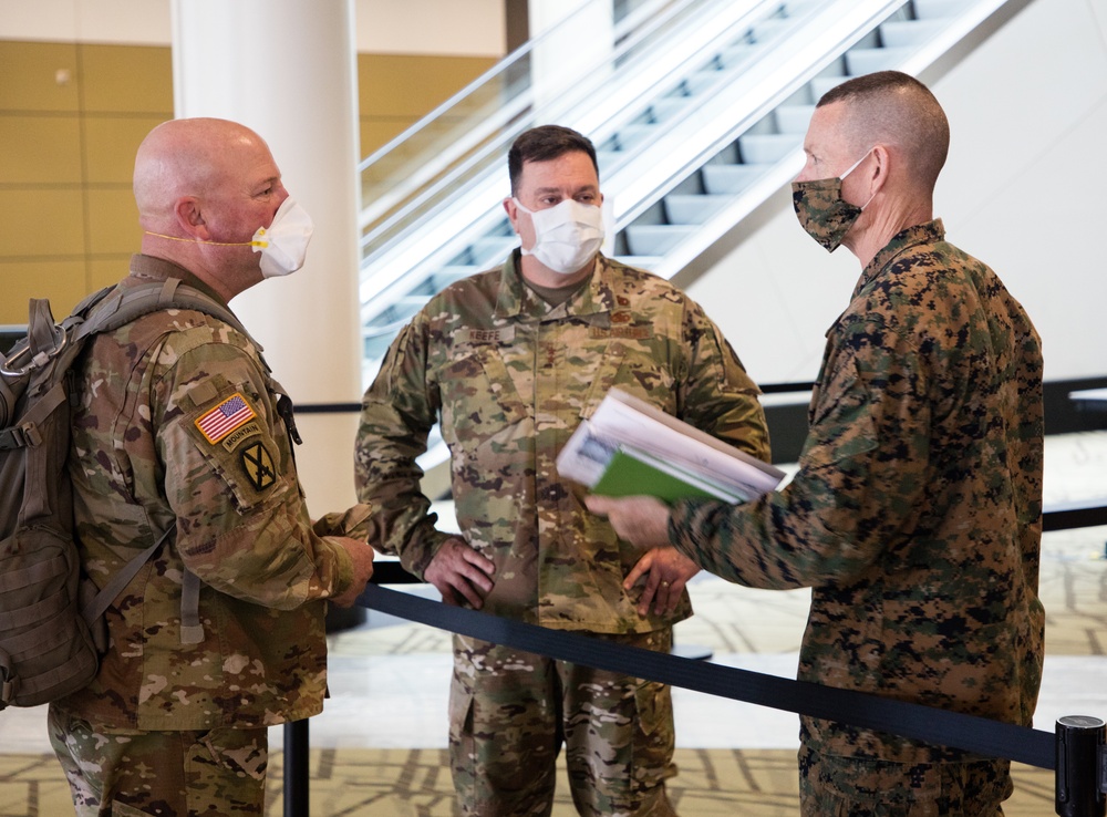 Army North General visits troops in Boston