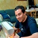 Local National employee sews protective masks for American workers at USAG Italy