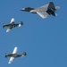 F-22 Demo Team practices over JBLE