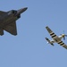 F-22 Demo Team practices over JBLE