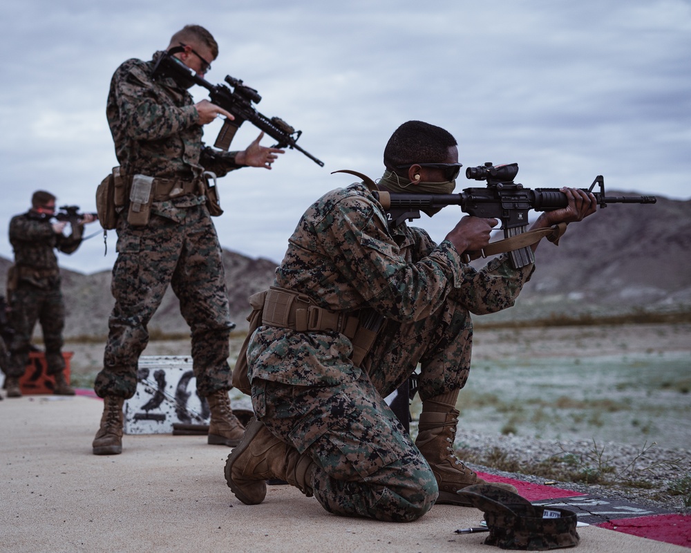 Marines Use Social Distancing on the Range
