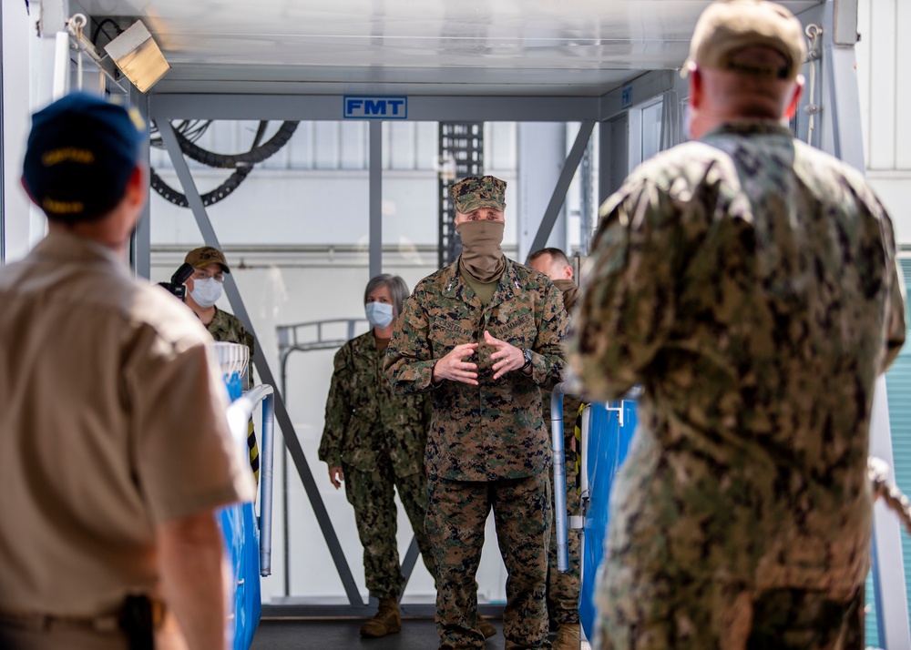 USMC Maj. Gen. Castellvi Visits USNS Mercy