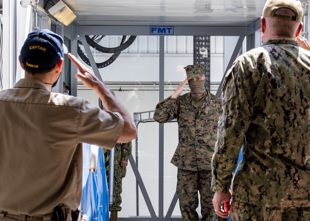 USMC Maj. Gen. Castellvi Visits USNS Mercy