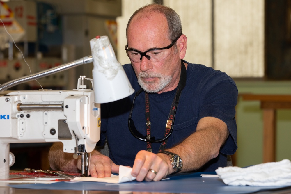 NNSY Sail Loft Makes Facemasks for Workforce