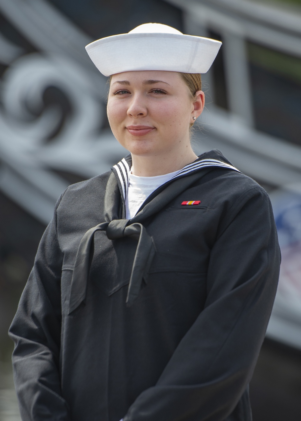 Logistics Specialist Seaman Recruit Patience Jones Checks Aboard USS Constitution