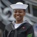 Aviation Structural Mechanic Seaman Chantol Kelly Checks Aboard USS Constitution