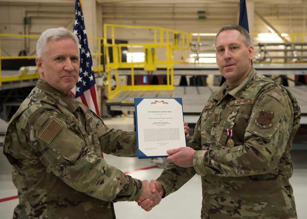 Chief Master Sgt. Philip Newton promotion ceremony