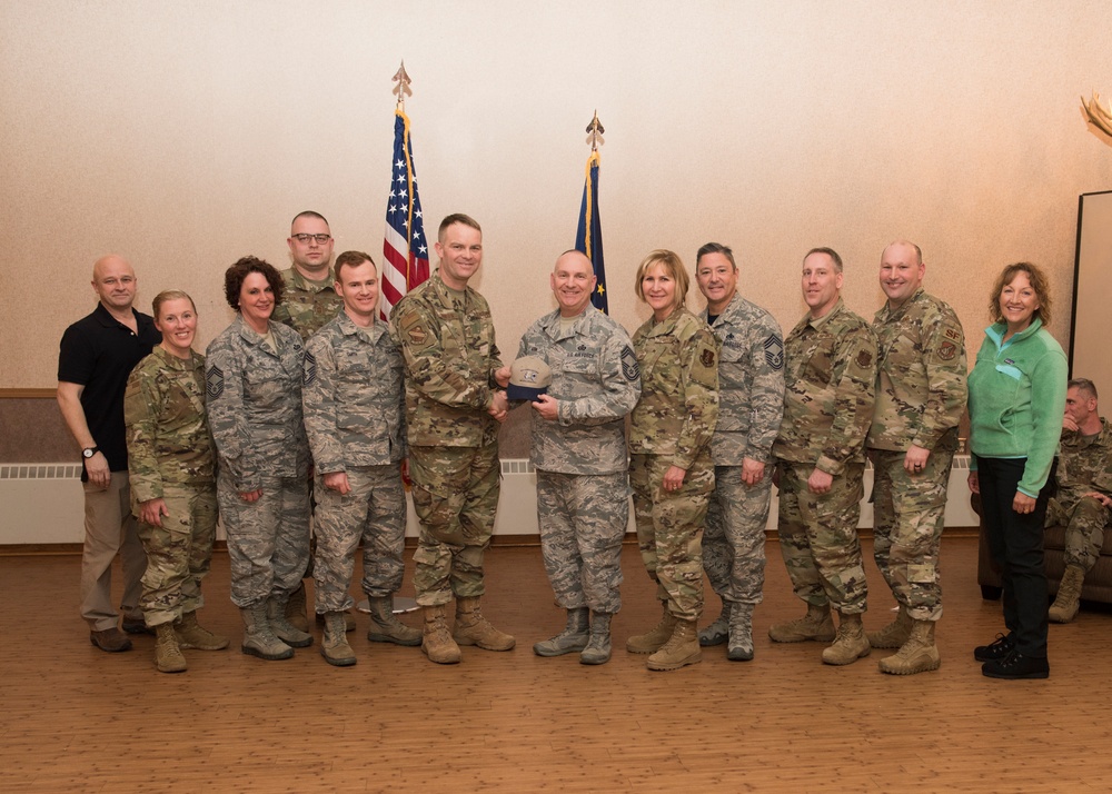 Chief Master Sgt. Paul Mann promotion ceremony