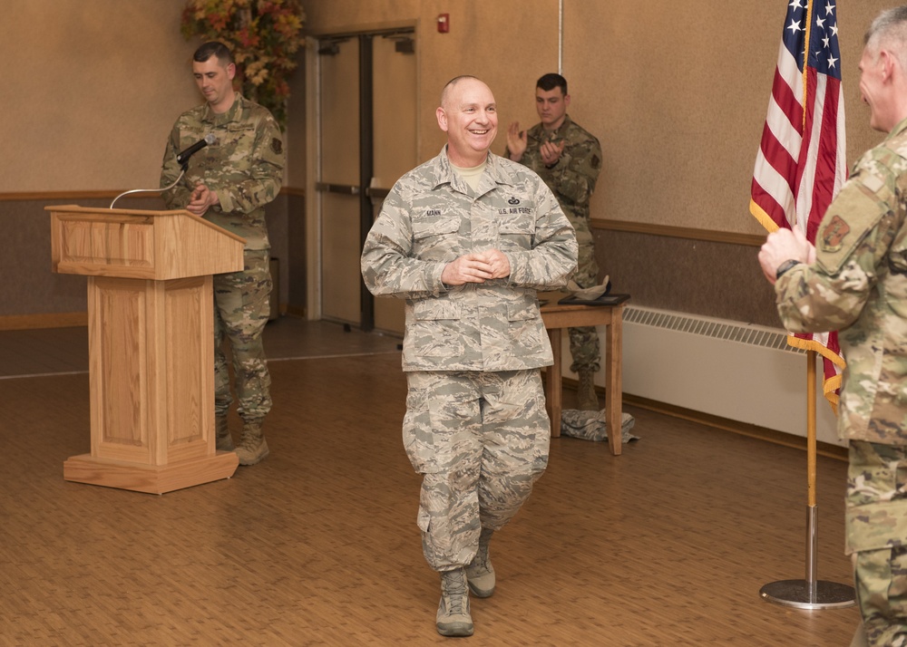 Chief Master Sgt. Paul Mann promotion ceremony