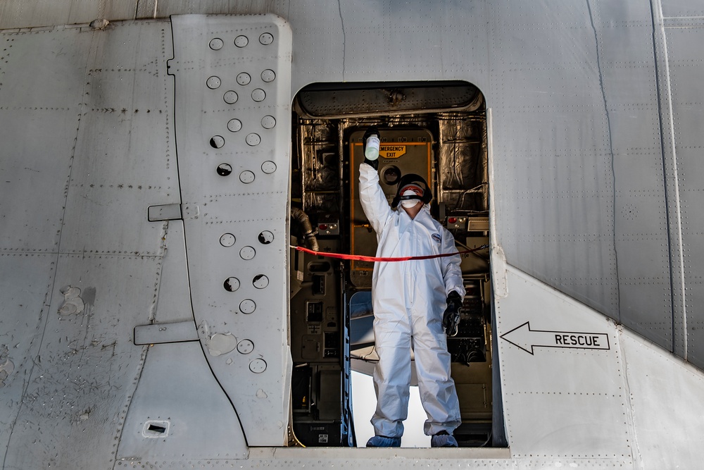 Aircraft disinfection