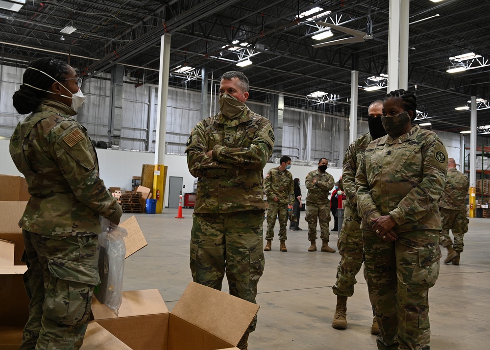 Maryland National Guard Leadership Visits Airmen at Strategic National Stockpile
