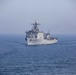 USS New York conducts a replenishment-at-sea