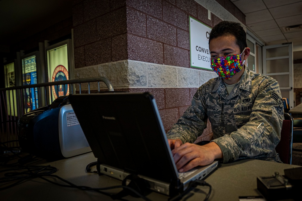 New Jersey Air Guard set up medical gear in Atlantic City