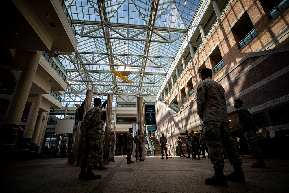 New Jersey Air Guard set up medical gear in Atlantic City