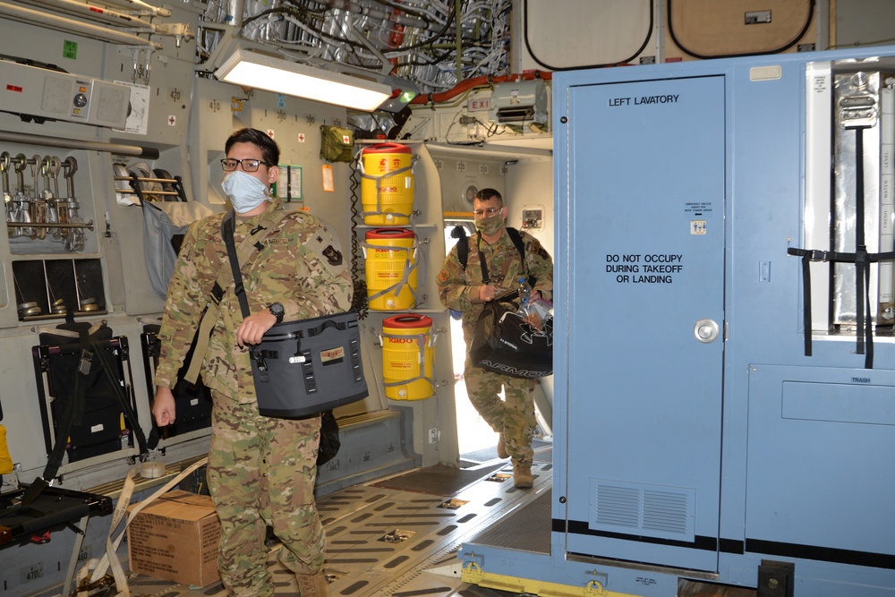 AES crew deploys to support COVID-19 patient movement