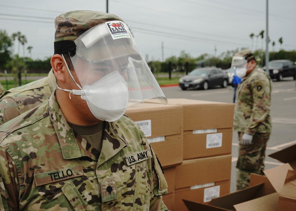 Texas National Guard Assists in Food Distribution