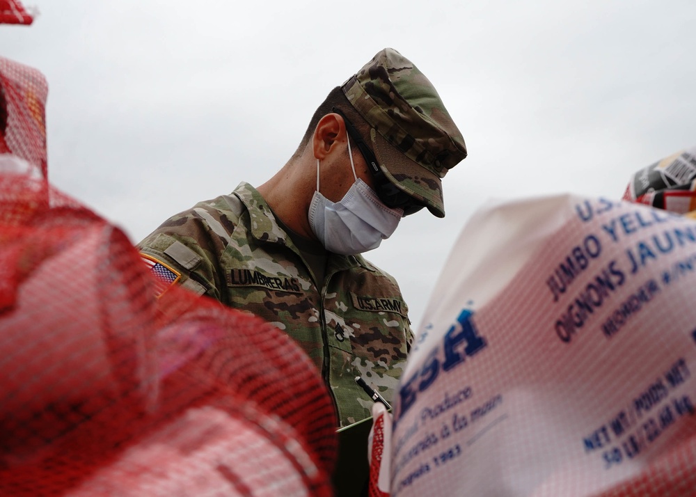 Texas National Guard Assists in Food Distribution