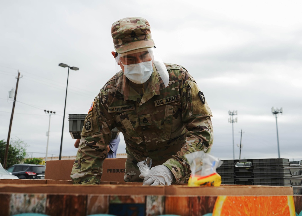 Texas National Guard Soldiers Support Food Bank of the Rio Grande Valley
