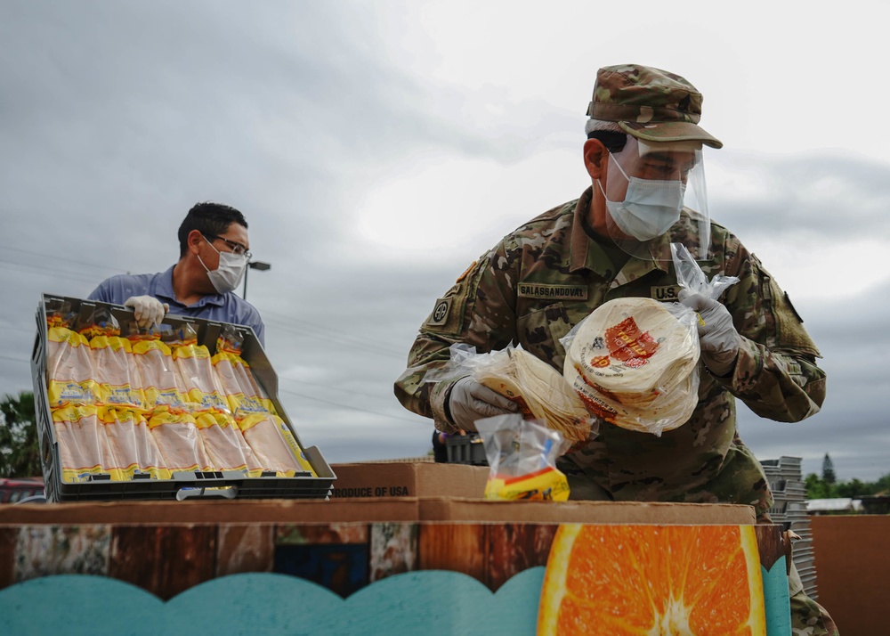 Texas National Guard Soldiers Support Food Bank of the Rio Grande Valley