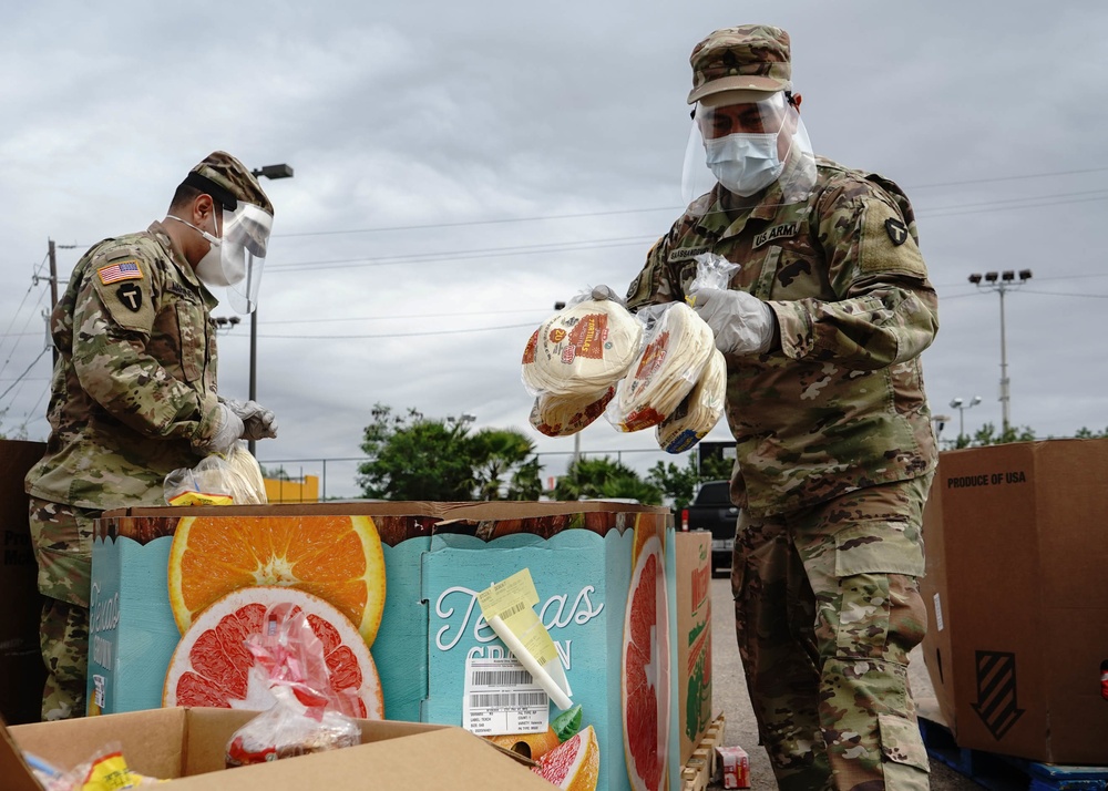 Texas National Guard Soldiers Support Food Bank of the Rio Grande Valley