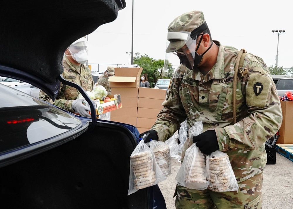 Texas National Guard Soldiers Support Food Bank of the Rio Grande Valley