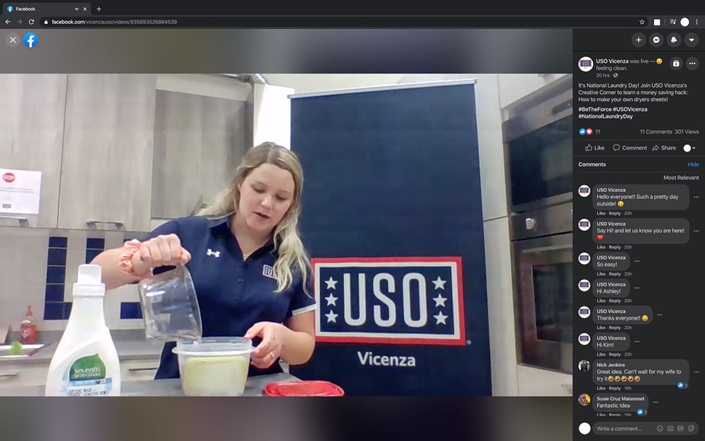 (PHOTO3) USO Services on Facebook Live (PHOTO3) USO Services on Facebook Live
