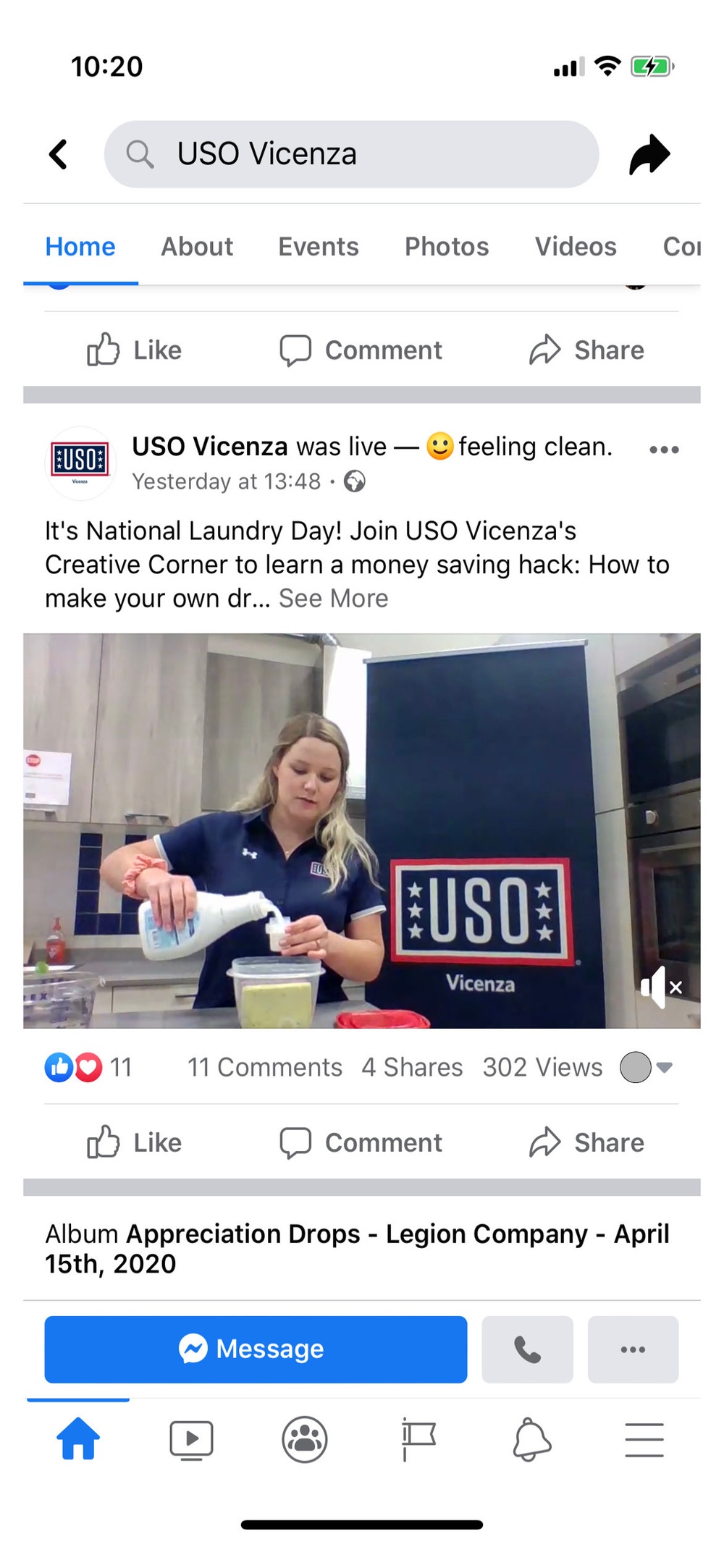 (PHOTO 5) USO Services on Facebook Live (PHOTO 5) USO Services on Facebook Live