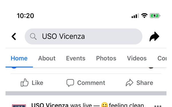 (PHOTO 5) USO Services on Facebook Live