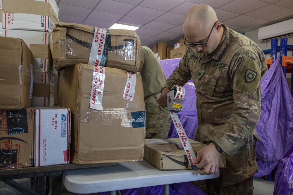 Mail delivered to Erbil Air Base