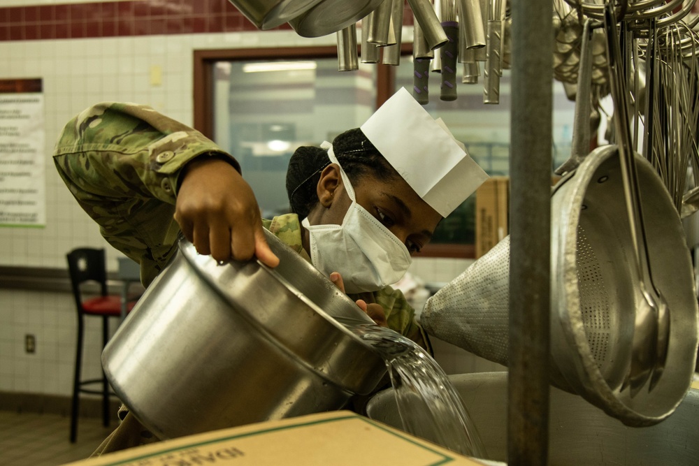 Freeman Warrior Restaurant Serves Quarantined Troopers