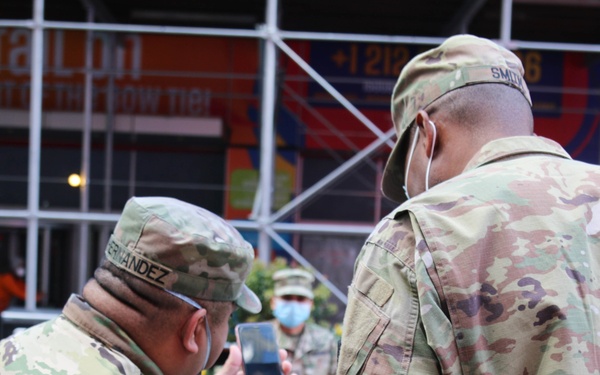 Staff Sgt. Alfredo Hernandez Time Square Re-enlistment