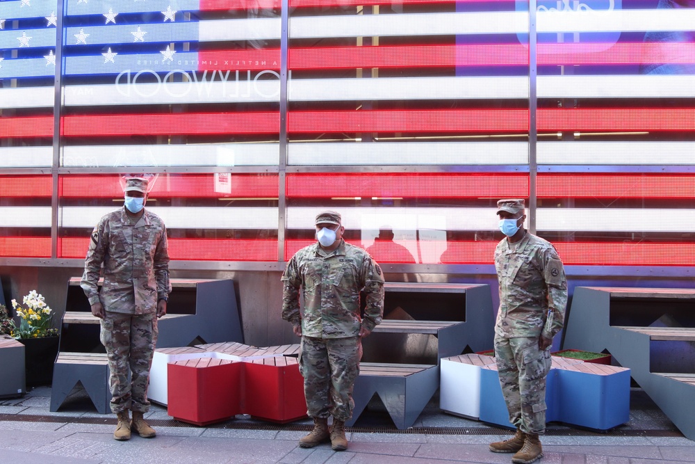 Staff Sgt. Alfredo Hernandez Time Square Re-enlistment