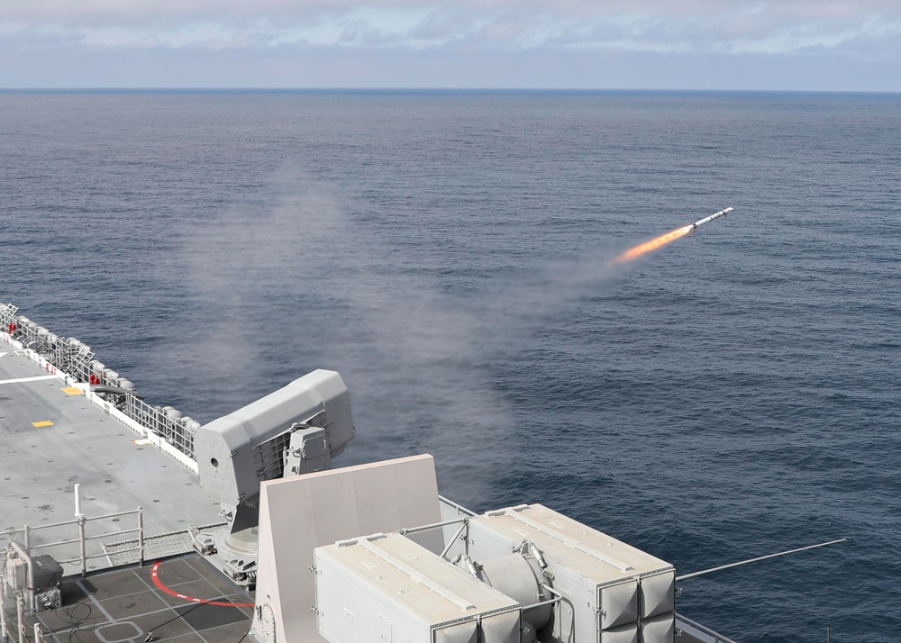 Rolling Airframe Missile Launch