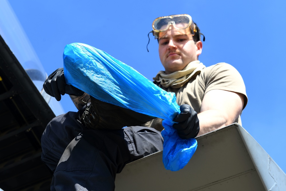 Sanitizing after sorties