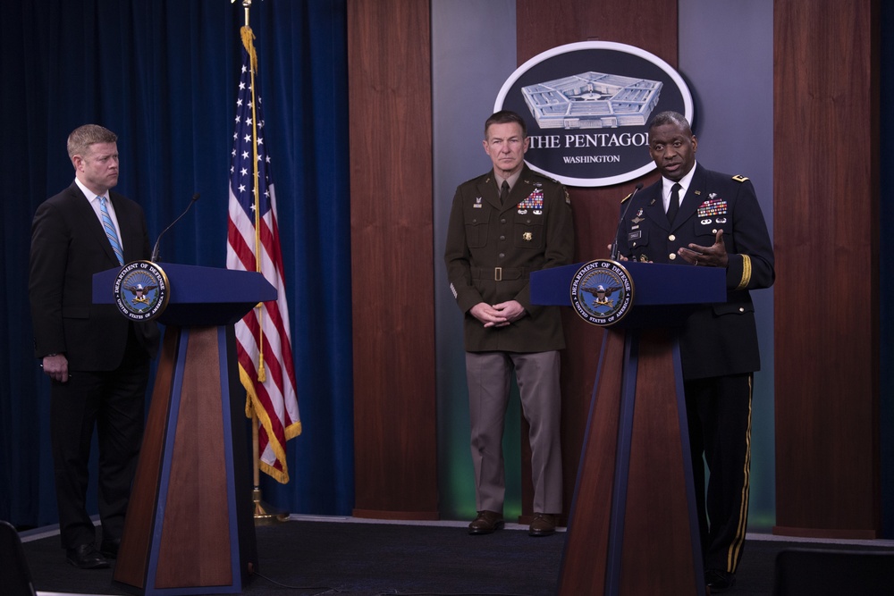 Army leadership holds media briefing on COVID-19