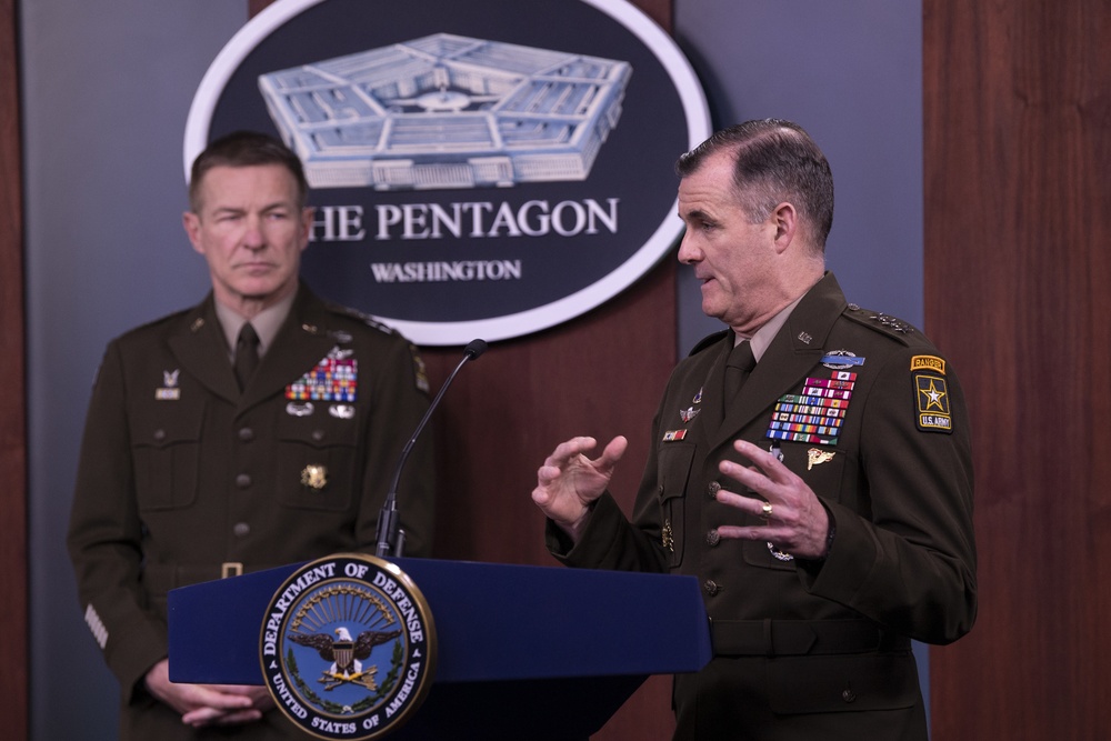 Army leadership holds media briefing on COVID-19