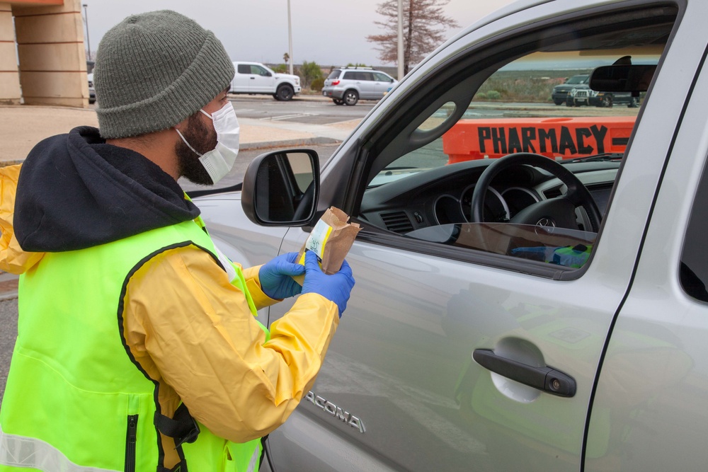 Edwards AFB clinic conduct drive-thru pharmacy operations